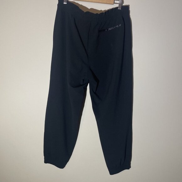 Athleta Metropolis Jogger Black Womens Draw String Waist Size 12 Side Strip - Picture 10 of 13